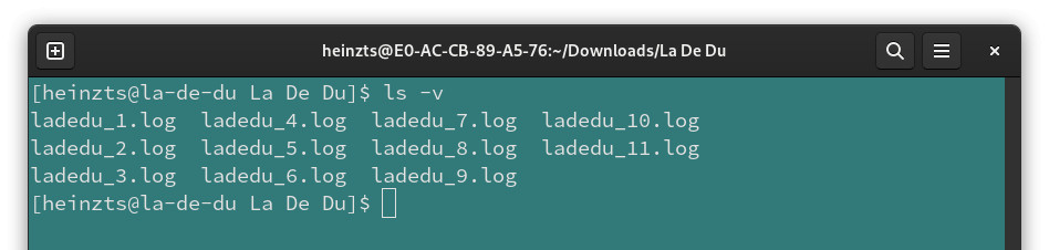 Sorting files with (version) numbers in their name naturally usng GNU ls