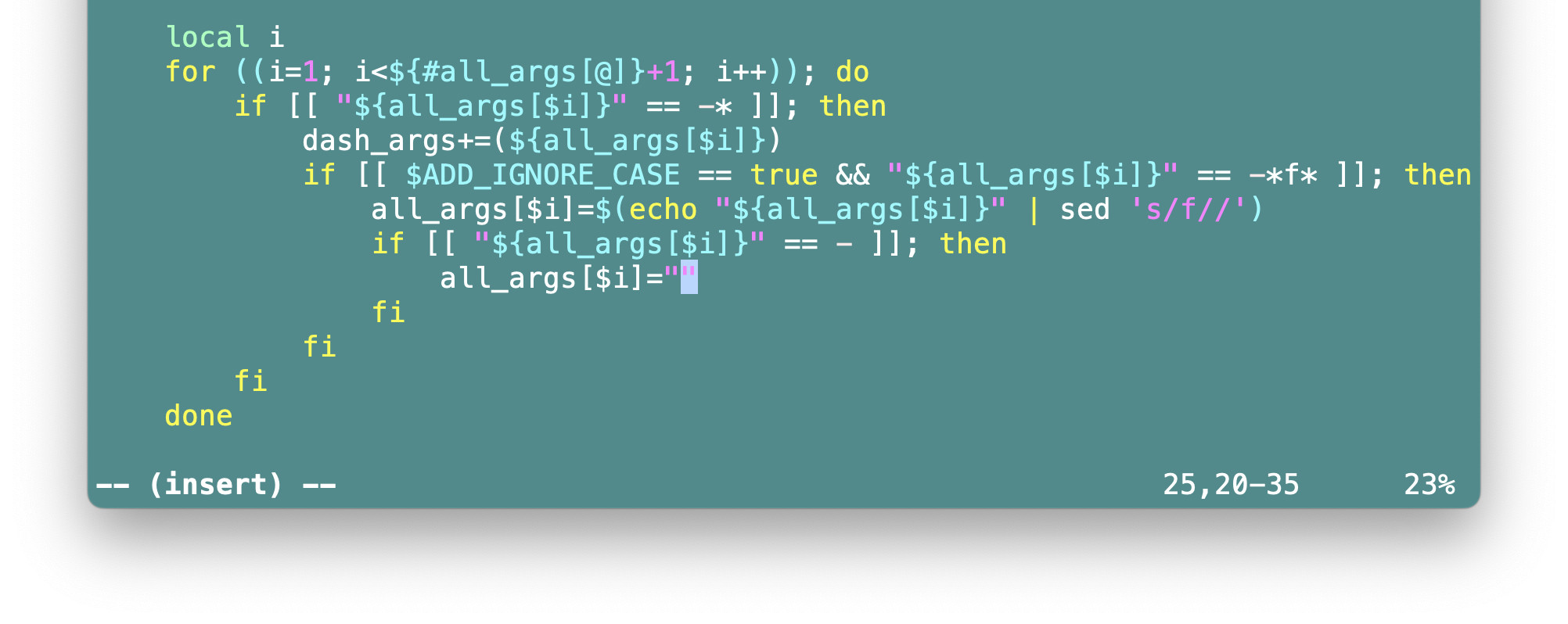 You can exit insert mode temporarily in Vim using Ctrl O