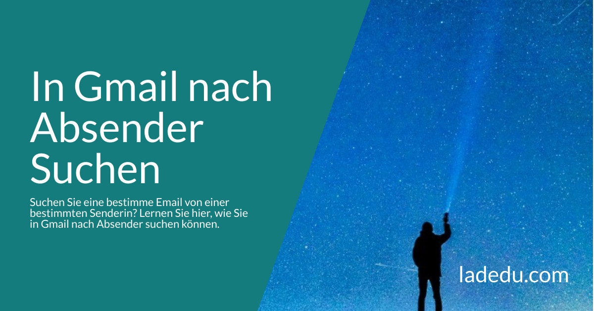 In Gmail nach Absender Suchen