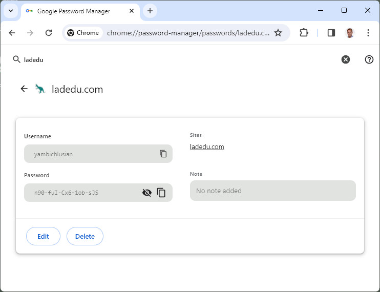 You can view saved passwords in Google Chrome