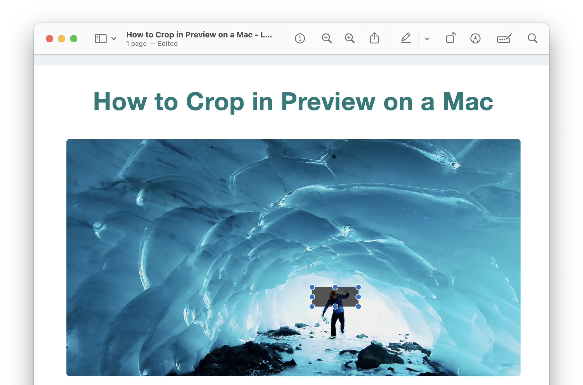 Block out any part of a PDF file with a black square in Mac Preview