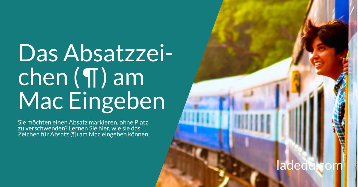 Das Absatzzeichen ( ¶ ) am Mac Eingeben