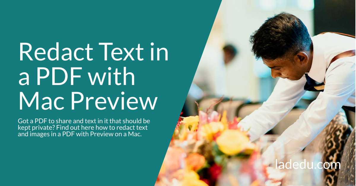How to Redact Text in a PDF with Mac Preview - La De Du