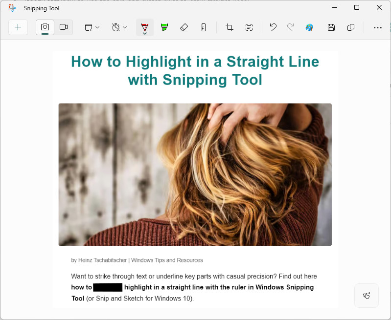 Redacted text in a Windows screenshot