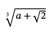 Roots in MathML