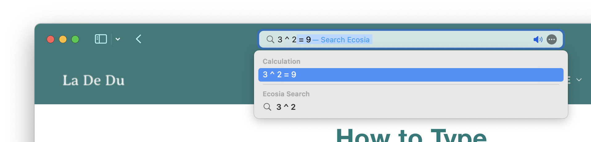 Squaring a number in Safari