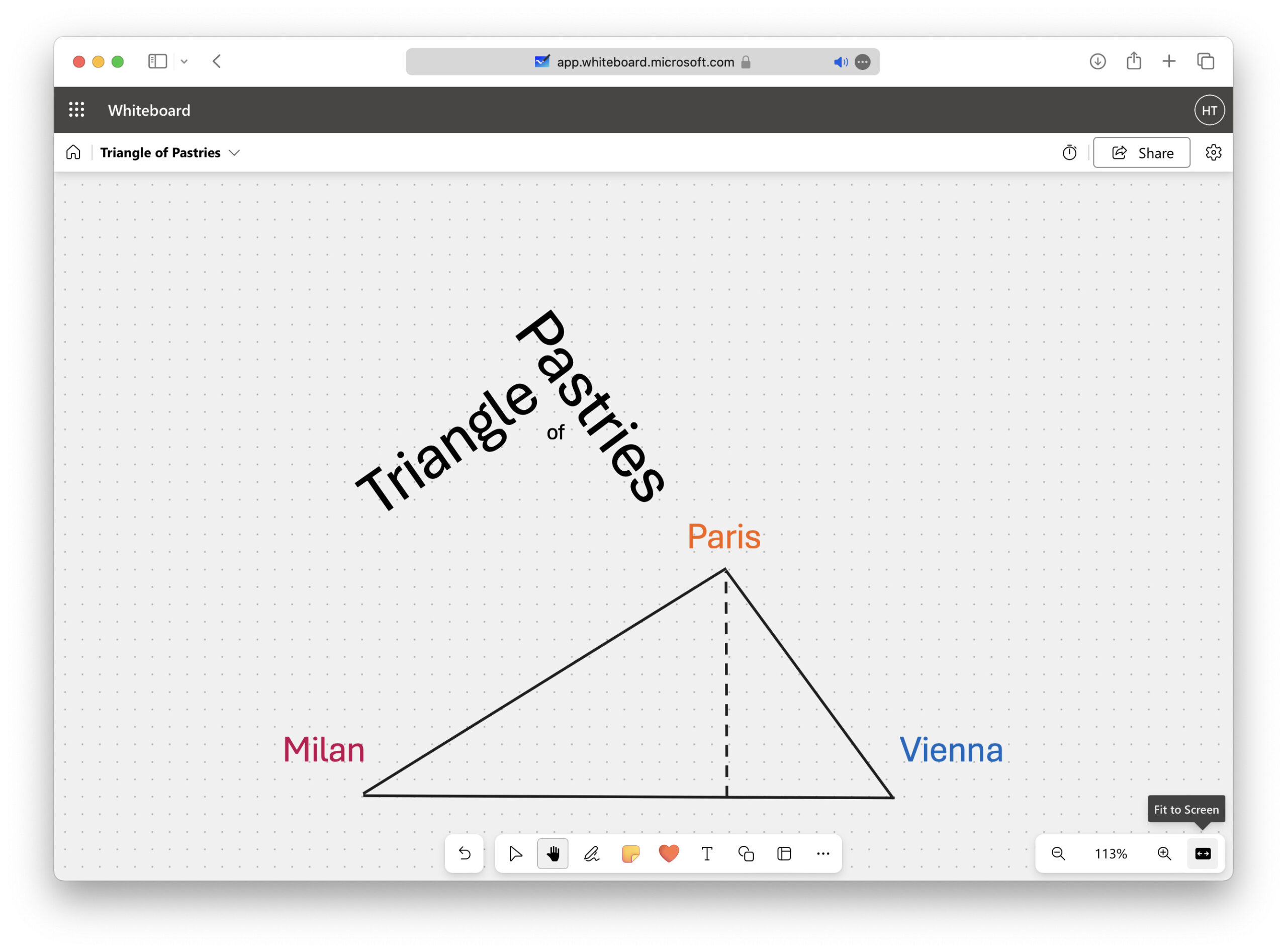 Fitting everything (or as much as possible) on the screen in MS Whiteboard