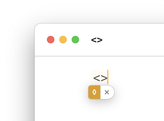 Use text expansion to insert a lozenge on a Mac
