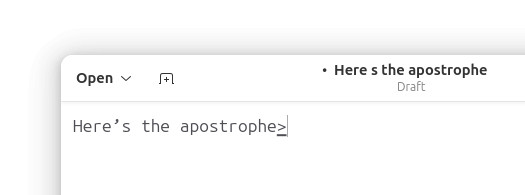 Using the „Compose“ key to insert a typographic apostrophe on Linux