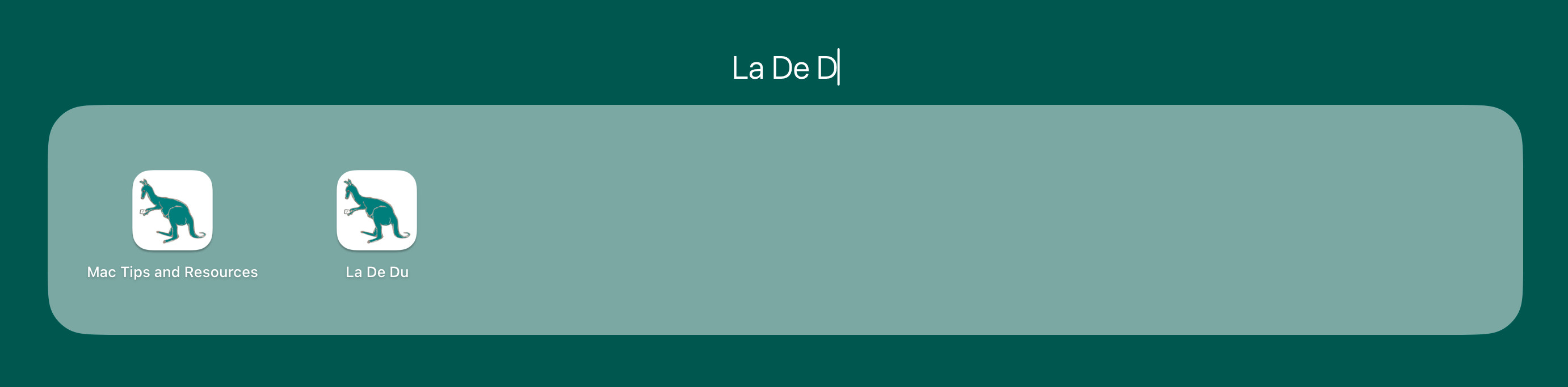 Type over the existing name to rename a folder in Launchpad on a Mac