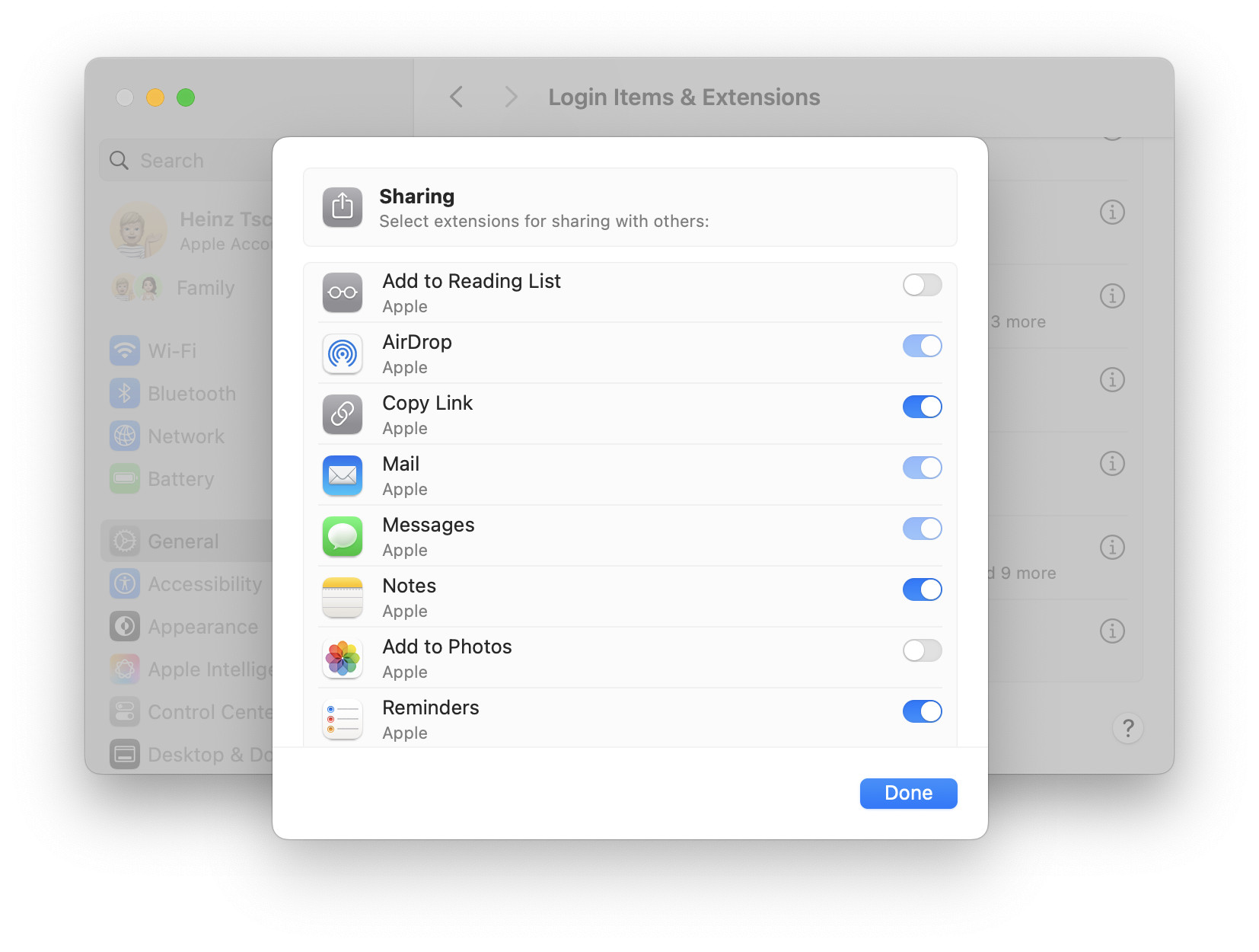 Enable sharing to Apple Notes on macOS