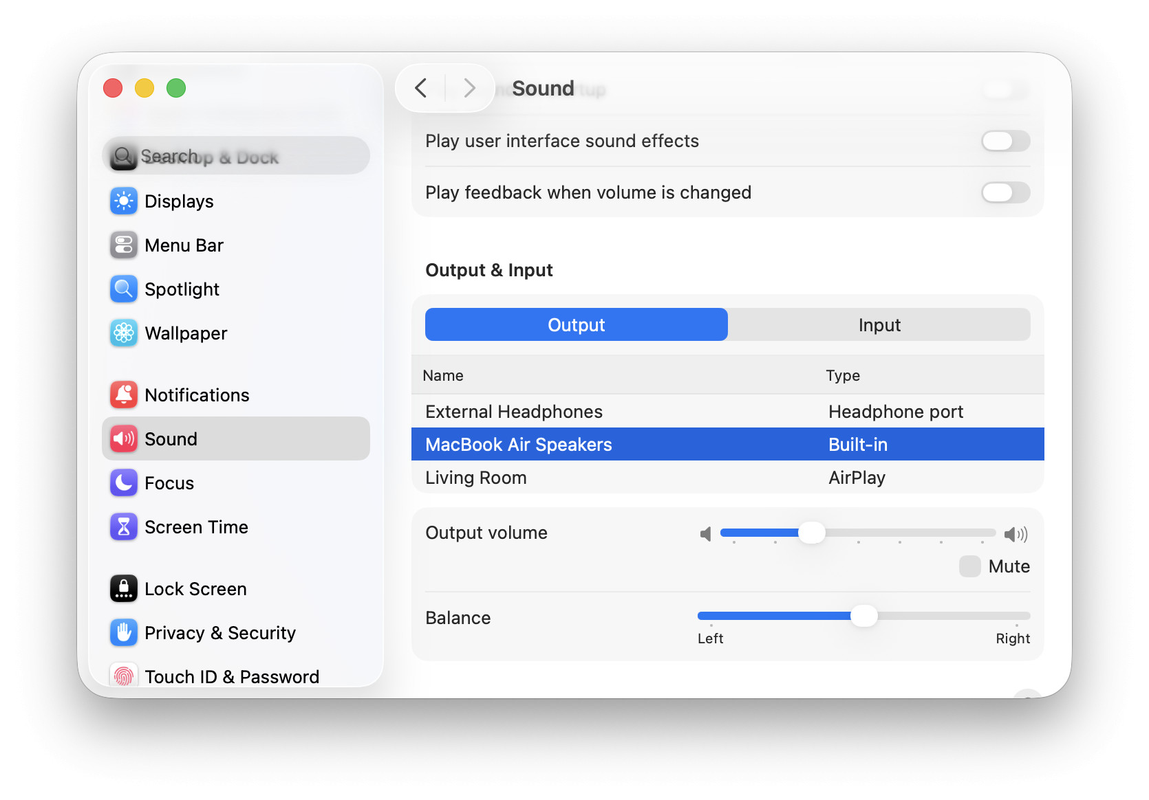 Select the built-in speakers to regain control from unruly HDMI or Bluetooth output on a Mac