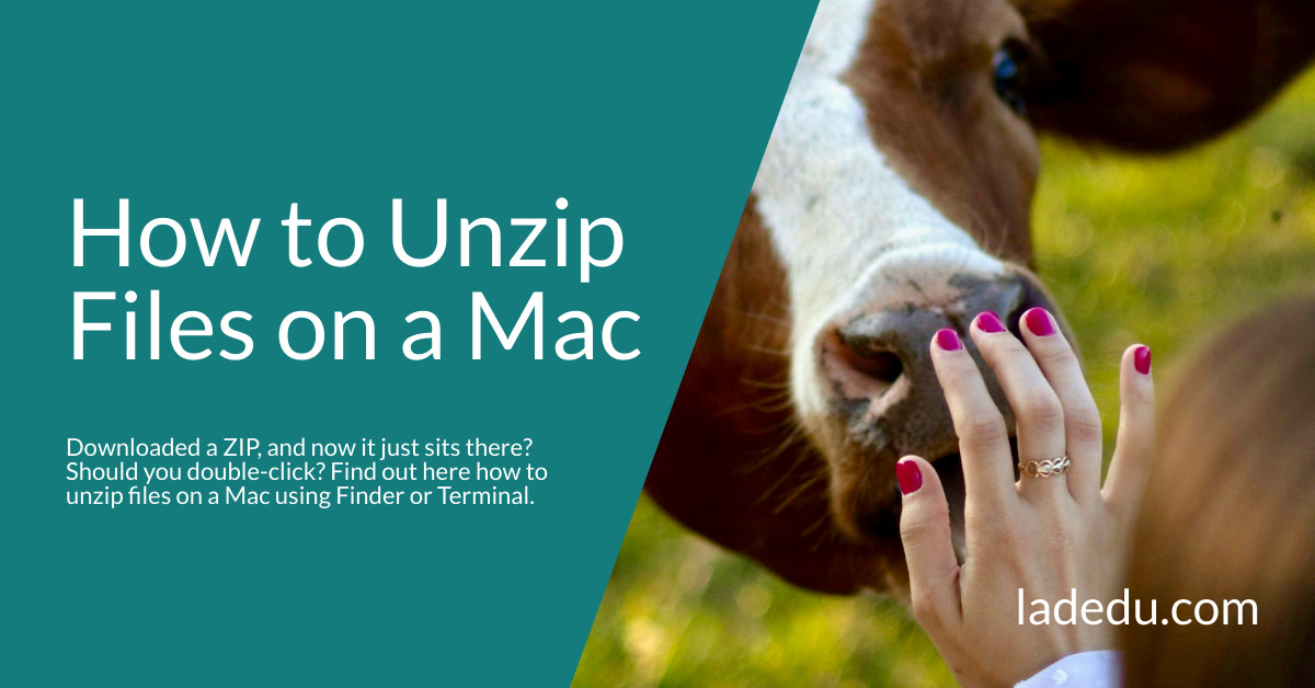 How to Unzip Files on a Mac