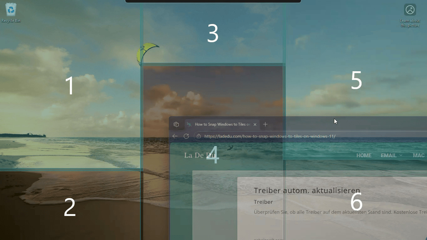 Use “Shift” and “Ctrl” to snap to multiple zones