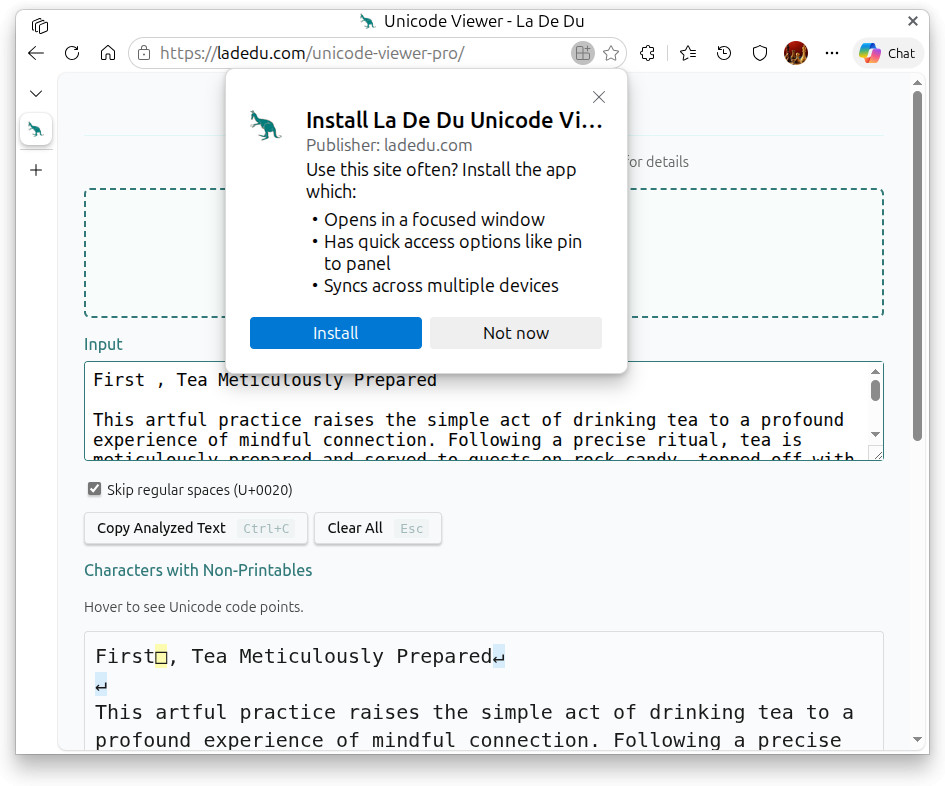 Installing a web app in Microsoft Edge