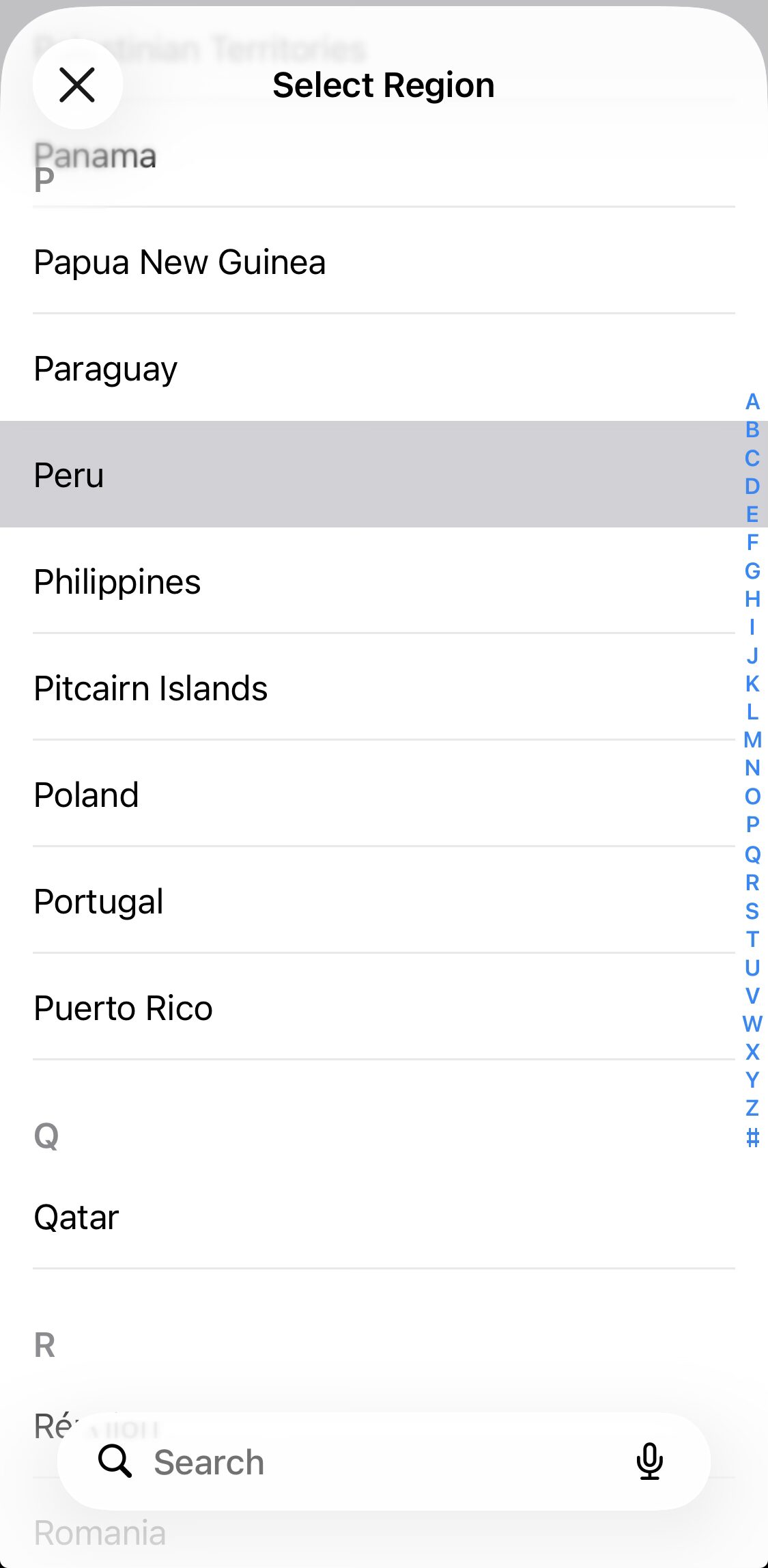 Change the region on your iPhone to change the default currency
