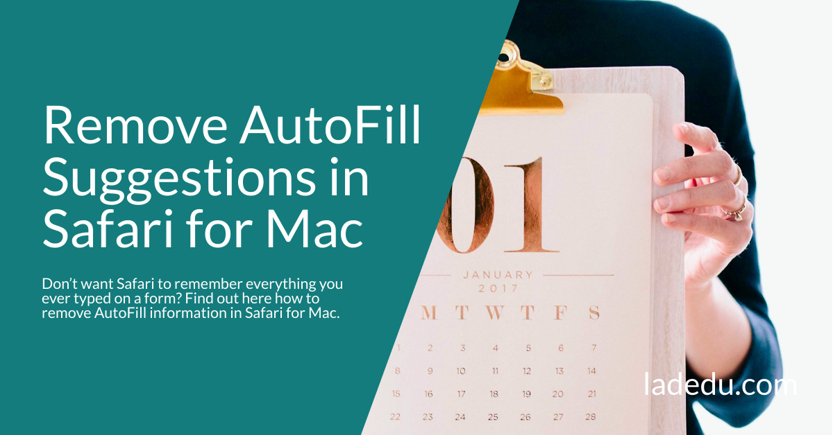 How to Remove AutoFill Suggestions in Safari for Mac