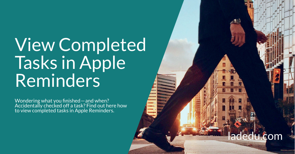 How to View Completed Tasks in Apple Reminders